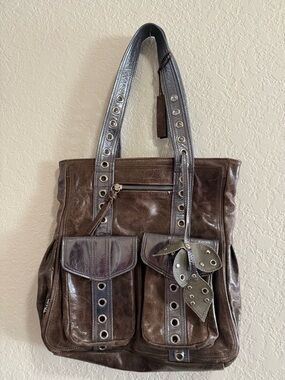 Tano Leather Women’s Y2K Shoulder Tote Bag Purse Handbag for Women Metallic